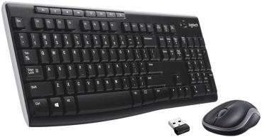 Tastatur Logitech Wireless Desktop MK270 Black USB