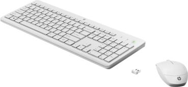 Tastatur HP 230 Wireless-Maus und -Tastatur (DE) Weiss