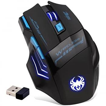 Maus Zelotes Gamer Schnurlos Wireless USB