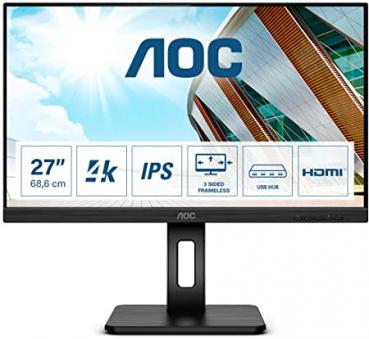Monitor 27" AOC 27P2  LED, IPS-Panel Pivot 4K