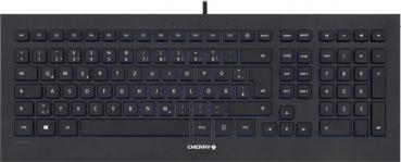 Tastatur Cherry STRAIT CORDED KEYBOARD - USB schwarz
