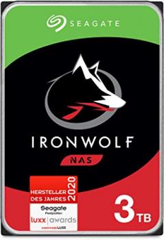 Festplatte Seagate Ironwolf 3TB S-ATA3 64MB Cache 5900U NAS