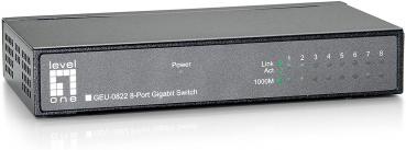 LevelOne GEU-0822 Gigabit Ethernet Switch 8 Port