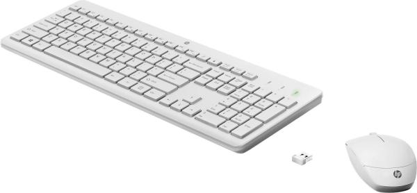 Tastatur HP 230 Wireless-Maus und -Tastatur (DE) Weiss