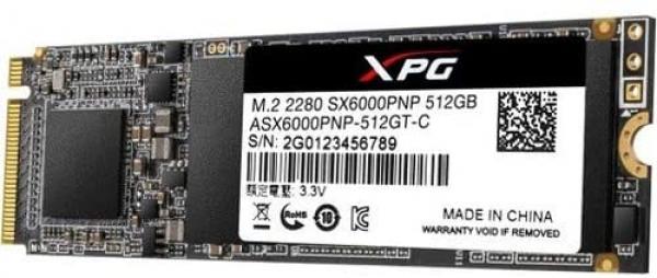 SSD M.2 ADATA 512GB 2280 NVMe 3D (bis 2400MB/s)