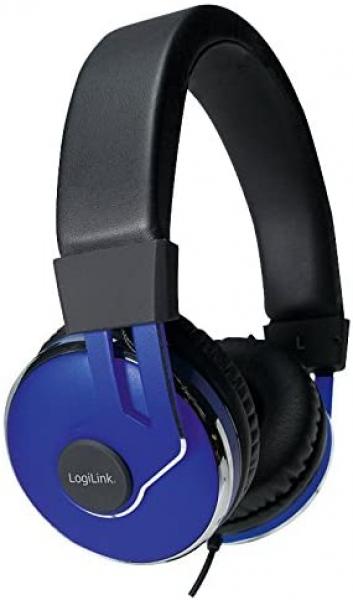 LogiLink HS0040 On-Ear Stereo Headset; extra weiches Polster