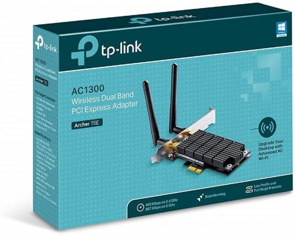 PCI-E WLan TP-Link Archer T6E AC1300 Wireless Dual Band