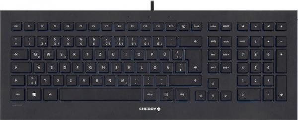 Tastatur Cherry STRAIT CORDED KEYBOARD - USB schwarz