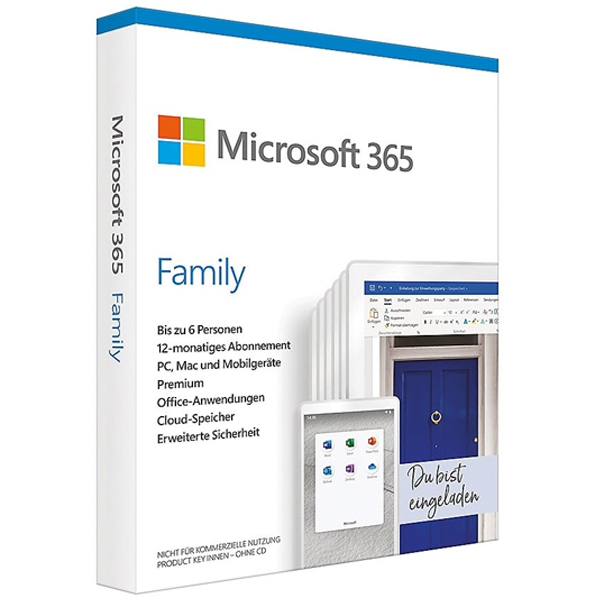 Microsoft OFFICE 365 Family Jahresabonnement/ dt.
